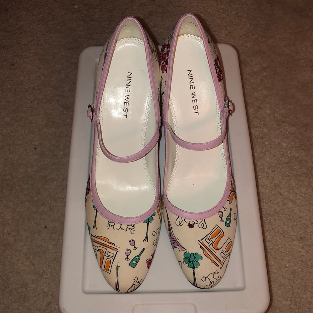 Nine West Springtime Mary Jane Heels